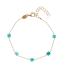 Alisia Štýlový pozlátený náramok s amazonitom AL2534.01.011