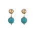 Alisia Visiace pozlátené náušnice s tyrkysom AL5075.01.069