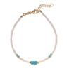 Alisia Pôvabný pozlátený náramok s tyrkysom a perleťou AL4995.01.000