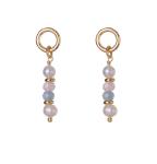 Alisia Očarujúce visiace náušnice s pravými perlami a morganitom AL4512.01.000