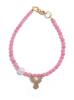 Deers Ružový korálkový mini náramok s ruženínom