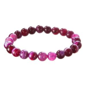 Evolution Group Minerálny náramok z fialového achátu 43056.3