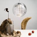 Tom Dixon LED závesné svietidlo Press Sphere, číre Ø 30 cm 927 sklo