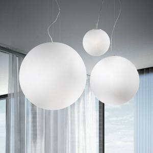 Ideal Lux závesné svietidlo Mapa, Ø 20 cm, opálové sklo, guľa