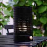 Dyberg Larsen Stolová LED lampa Mesh, čierna, výška 20 cm