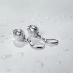 Lampglas Elegantné náušnice Ice Ice Baby s rýdzim striebrom v perlách Lampglas EER5/3/CHI