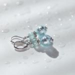 Lampglas Pôvabné náušnice Ice Ice Baby s rýdzim striebrom v perlách Lampglas EER5/1/CHI