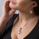 Lampglas Romantický náhrdelník Hidden Passion s ružovou perlou Lampglas NCH1/CHI