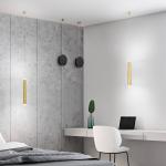 LED závesné svietidlo Prado, mosadz, kov, stmievateľné