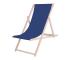 Záhradné lehátko modré/buk