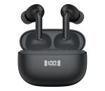 Bezdrôtové slúchadlá s ANC+ENC, 300mAh, čierne