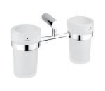 NIMCO NIMCO BR 11058DW-26 - Nástenný stojan na kefky BORMO matné sklo/chróm