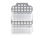 UTC Dvojposchodová závesná polica do sprchy 12x35,5 cm sivá/biela