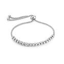 Troli Nastaviteľný guličkový náramok v striebornej farbe