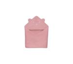 Lionelo Lionelo - Detská osuška s kapucňou MUSLIN HOODED TOWEL Ružová