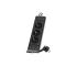Zásuvka s vypínačom LINEA PRO 3x230V + 3xUSB-A + 1xUSB-C SCHUKO 3 m čierna