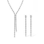 Troli Úchvatná sada šperkov s čírymi kryštálmi (náhrdelník, náušnice)