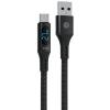 Mobilnet TypeC A QC 1M LED Black