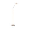 LED stojacia lampa Sorento, výška 138 cm, piesková farba, kov, CCT
