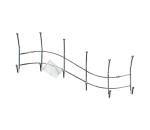 UTC Nástenný vešiak 13,5x44,5 cm lesklý chróm vlnka