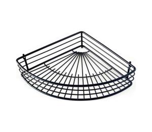 UTC Rohová sprchová polica 22,7x31,5 cm čierna