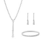 Troli Trblietavá sada šperkov s čírymi kryštálmi (náhrdelník, náramok, náušnice)