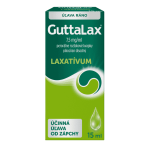 GUTTALAX Kvapky 7,5 mg/ml 15 ml