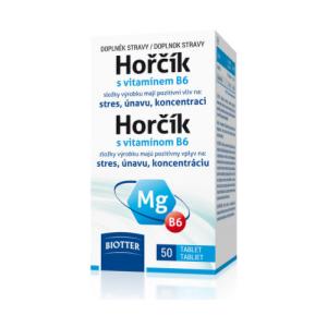 BIOTTER Horčík s vitamínom B6 50 tabliet