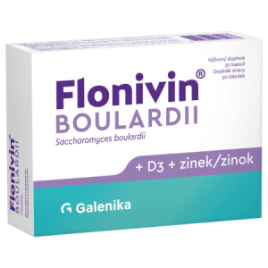FLONIVIN Boulardii + vitamín D3 + zinok 30 kapsúl