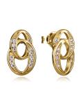 Viceroy Nežné pozlátené náušnice so zirkónmi 9134E100-30