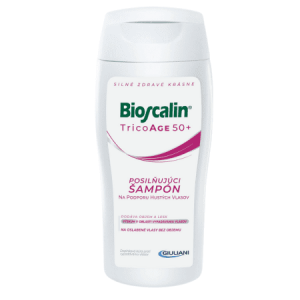 BIOSCALIN Tricoage 50+ posilňujúci šampón na podporu hustoty vlasov 200 ml