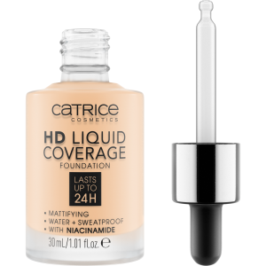 Catrice Tekutý make-up HD Liquid Coverage (Foundation) 30 ml 002 Porcelain Beige