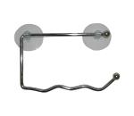 UTC Lesklý chrómový držiak toaletného papiera s prísavkami 10x17 cm