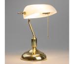 Brilagi Brilagi - Stolová lampa BANK OFFICE 1xE27/60W/230V zlatá/biela