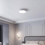 Stropné svietidlo Cleo, Ø 50 cm, IP54, sivá, kov, E27