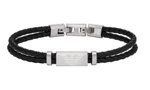 Emporio Armani Módny kožený náramok EGS3122040