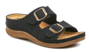 Medi Line 152-024 čierne dámske zdravotné šľapky EUR 42