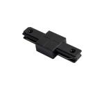 Konektor pre svietidlá do lištového systému, 1-fázový, rovný, čierny