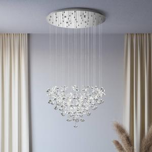 EGLO Stars Of Light LED závesné svietidlo Pianopoli chróm Ø 78 cm