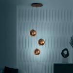 EGLO Stars Of Light závesné svietidlo Cordoba, 3-pl. okrúhle, medené