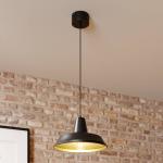 Závesné svietidlo Class, čierne/zlaté