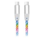 Aligator Aligator DATKP64 - USB kábel USB-C / USB-C s LED podsvietením 65W PD 0,5m