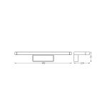 OSRAM LED nástenné svetlo ORBIS DISC BAR, chróm, 40 cm, IP44, CCT
