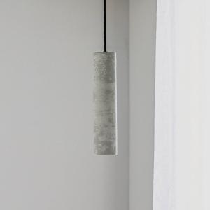 Závesné svietidlo Tube z betónu, 1-plameňové