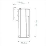 Závesné svietidlo Camillo, čierne, hliník, sklo, E27