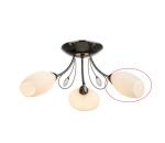 Globo Globo - Náhradné sklo k lustru TODRA E14 biele