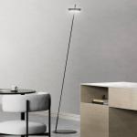 LED akumulátorová stojaca lampa Mahina, čierna, výška 130 cm, kov, CCT