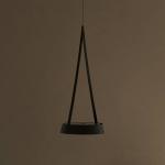 LED závesné svietidlo Mahina, čierne, Ø 17 cm, kov, CCT