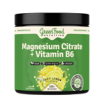 GREENFOOD Magnesium citrate + vitamin B6 príchuť citrón 150 g