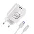 OBAL:ME Cestovná Nabíjačka USB-A 10W + USB-A/Lightning Kábel 1m Biela